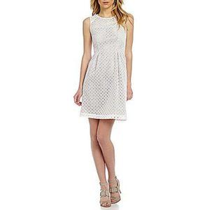 Calvin Klein Petite Sleeveless Eyelet Dress